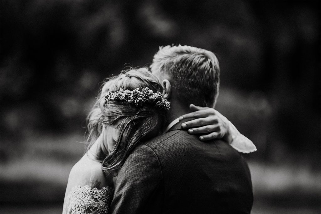 Ein echter Moment auf einer wundervollen Hochzeit